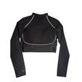 Nike Reflective Cropped Long Sleeve Top CK7806-010 Size M