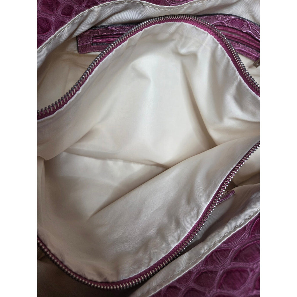 Guess Vintage Pink Studded Crocodile Bag
