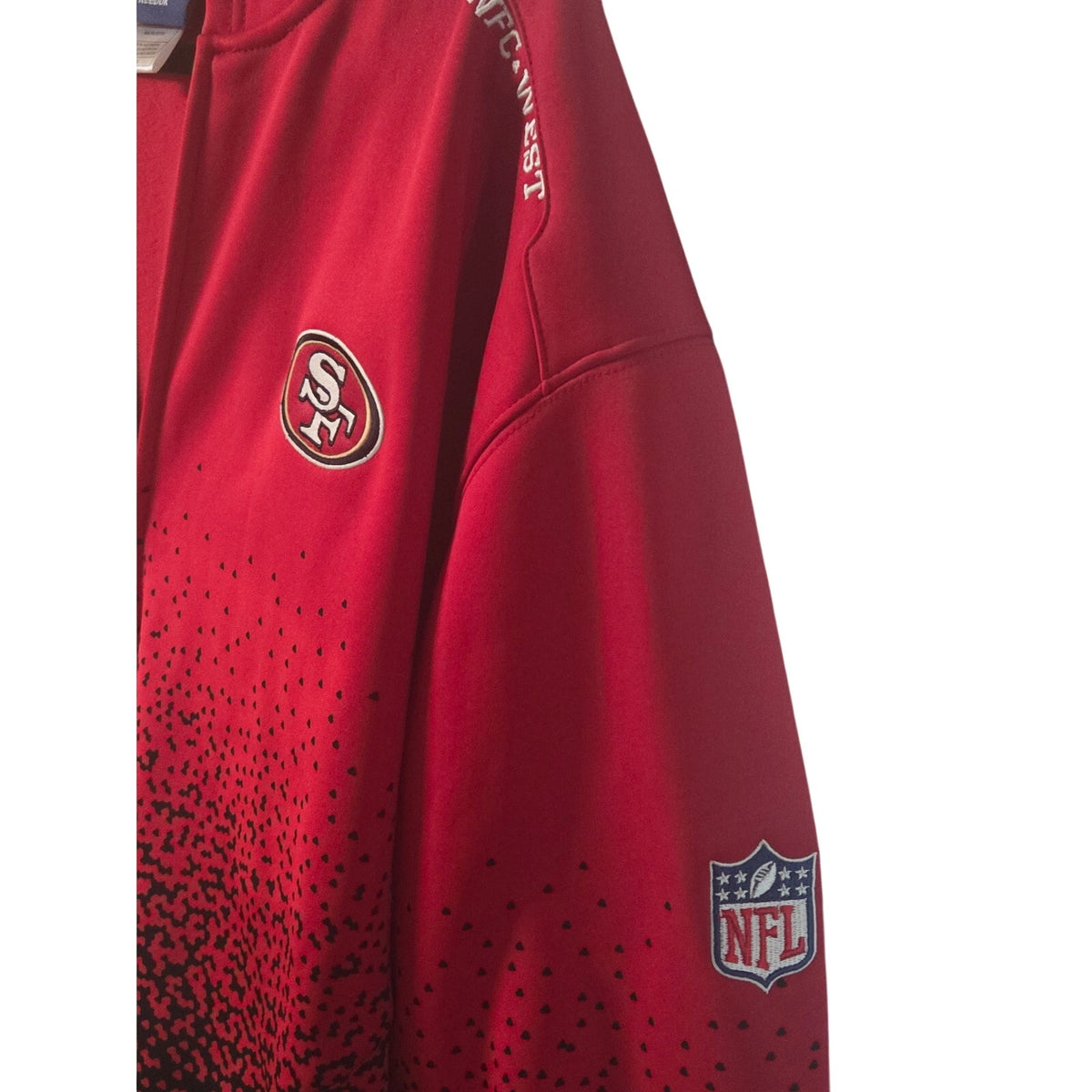 Reebok On Field San Francisco 49er's Full Zip Hoodie Men's Size XL with matching Beanie