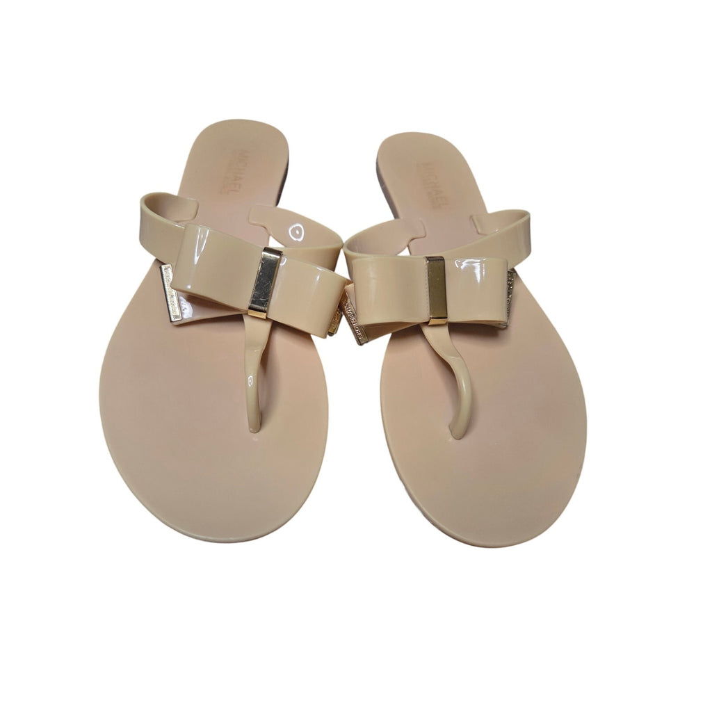 Michael Kors Kayden Bow Thong Sandals Women's Size 9