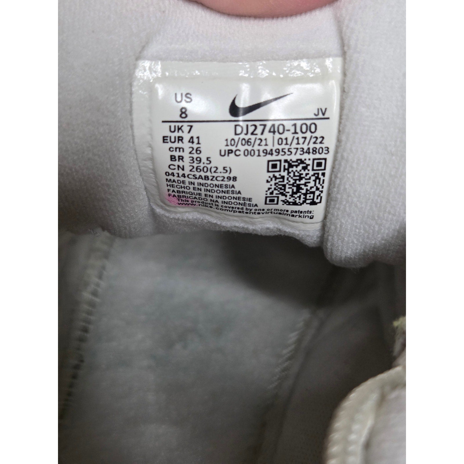 Nike Air Max 97 "White Gum" DJ2740-100 Men's Size 8