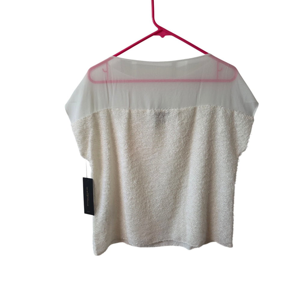 NWT Donna Karen New York Short Sleve Blouse Size M