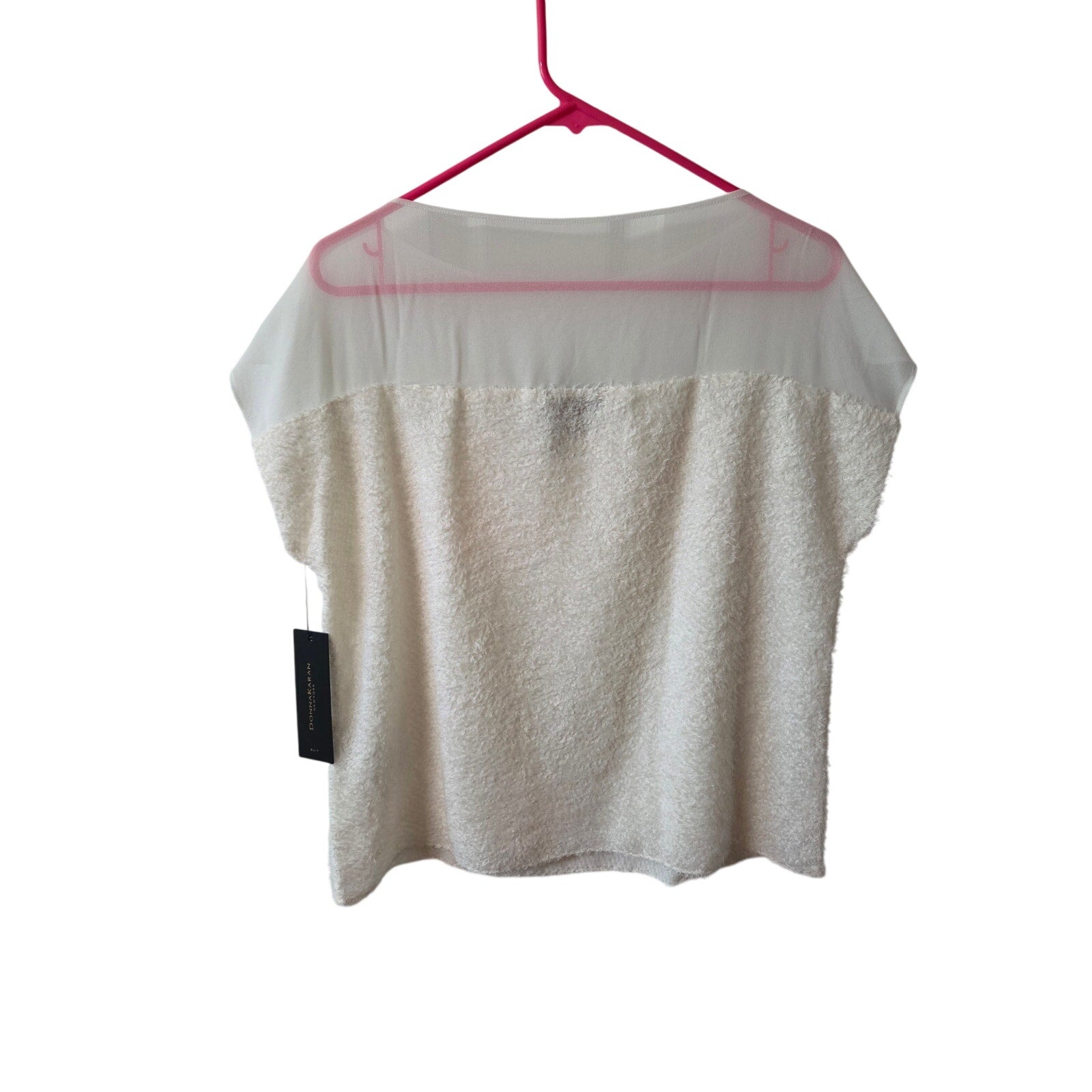 NWT Donna Karen New York Short Sleve Blouse Size M