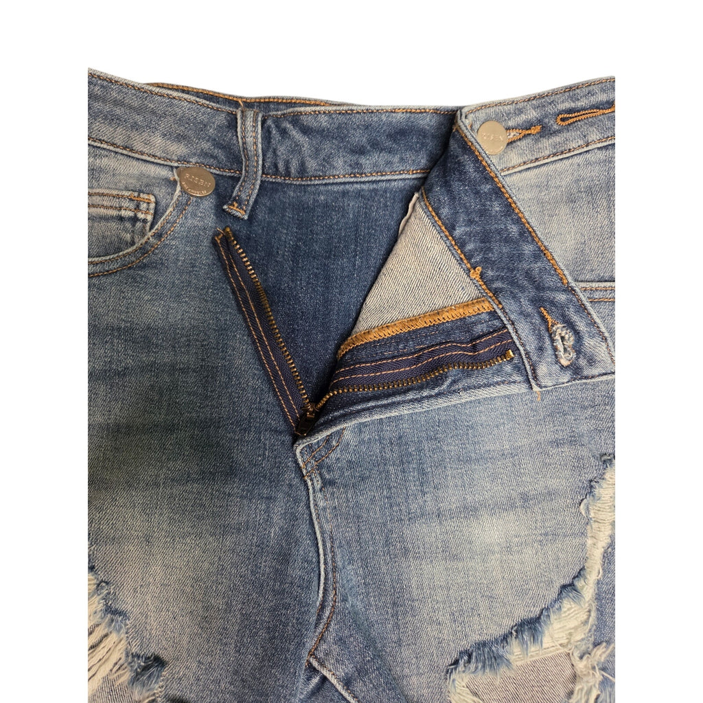 Risen Asymmetrical Crossover High Rise Shorts Women's Size S