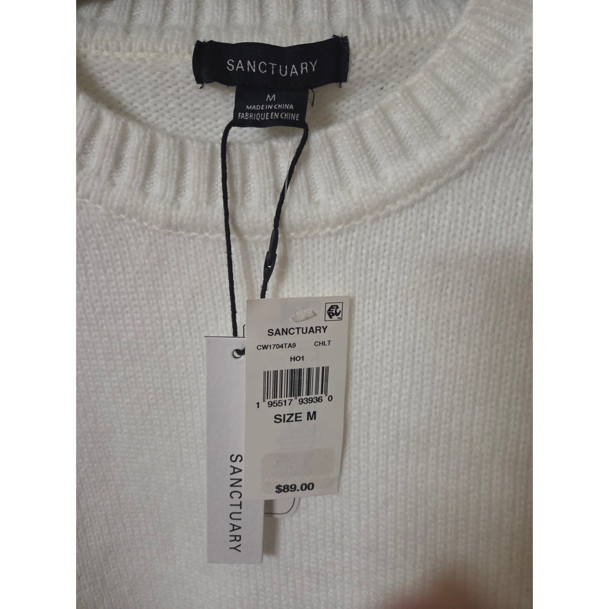 NWT Sanctuary Sporty Stripe Crewneck Sweater Size M