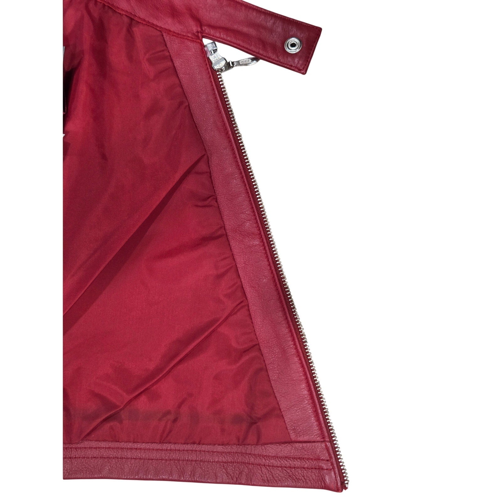 NWT Vintage 90's Wilson's Red Leather Mini Skirt Women's Size 4