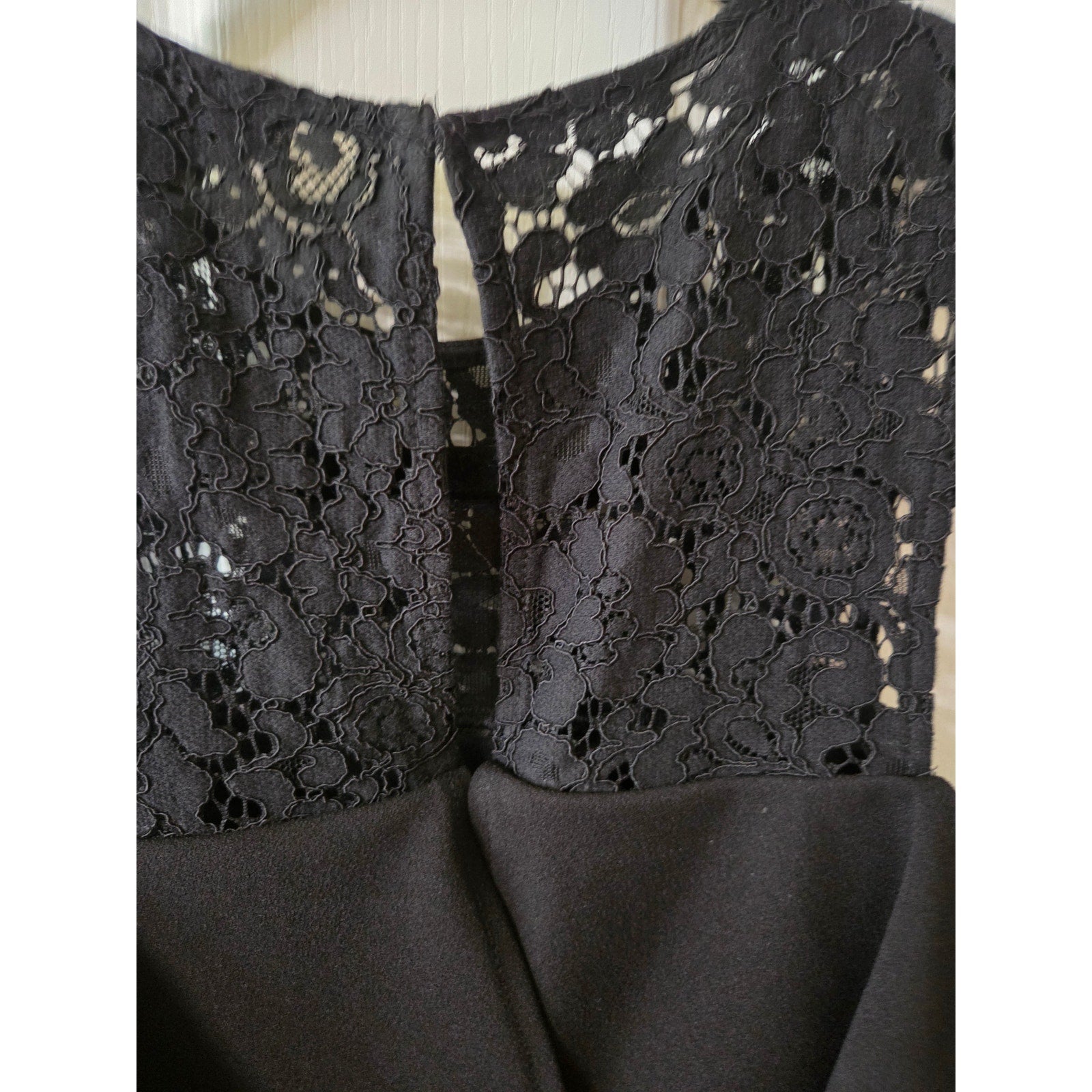 Express Black Romper with Lace Neckline Women's Size 2