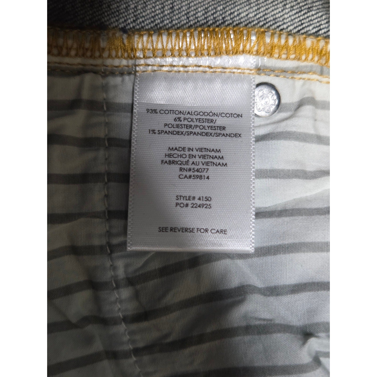 Cabi "Scenic Route" Skinny Jeans Dark Wash Women's size 2