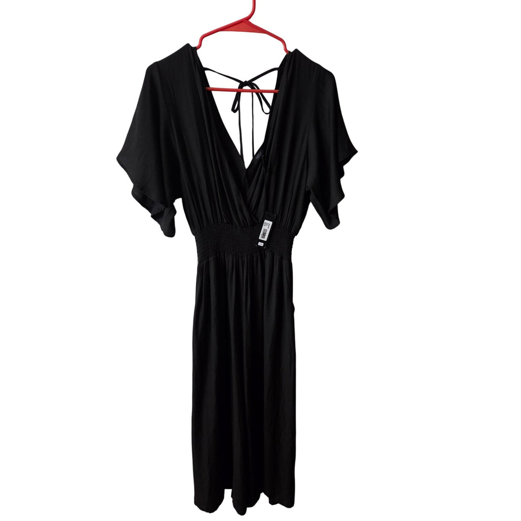 NWT Bobi Black Wide leg Jumpsuit/Romper Women's Size M