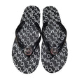 NWOT Micheal Kors Monogram Black and White Flip Flops Women's Size 9