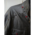 Expelled Vintage Faux Leather Jacket with Custom Metal Spikes Men's Size L