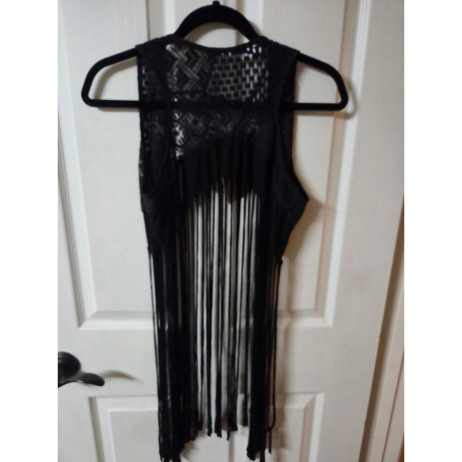NWT Earthbound Trading Co. Fringe Vest Size Small