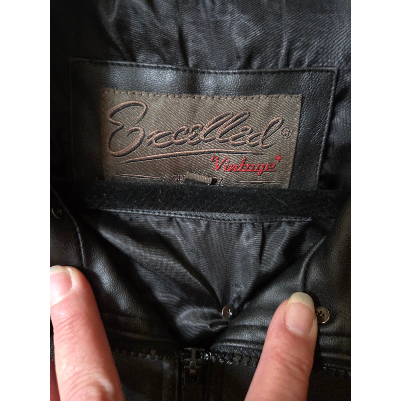 Expelled Vintage Faux Leather Jacket with Custom Metal Spikes Men's Size L