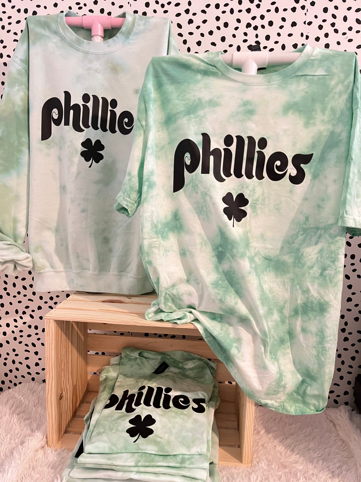 Phillies Tie Dye Green